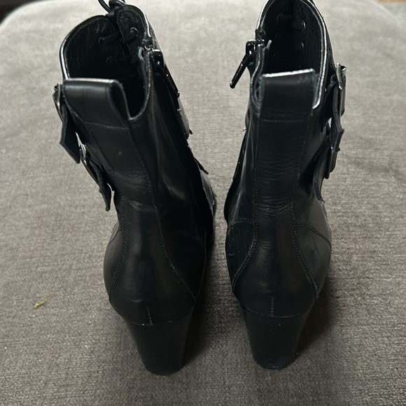 The Kooples - Leather Mid Calf Lace Up Boot Size 38 - Picture 3 of 10